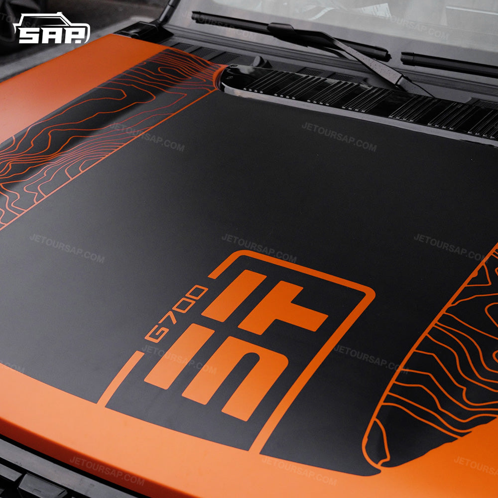 bonnet graphic decal for g700 jetour