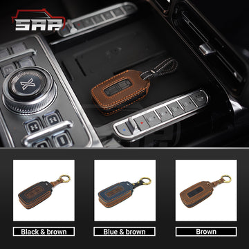 Jetour G700 Leather Keychain - Premium Key Fob Cover